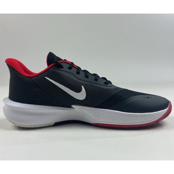 Nike Precision VII 7 Mens Size 9.5 Black Red White Shoes Basketball FN4322-002 - Picture 5 of 9
